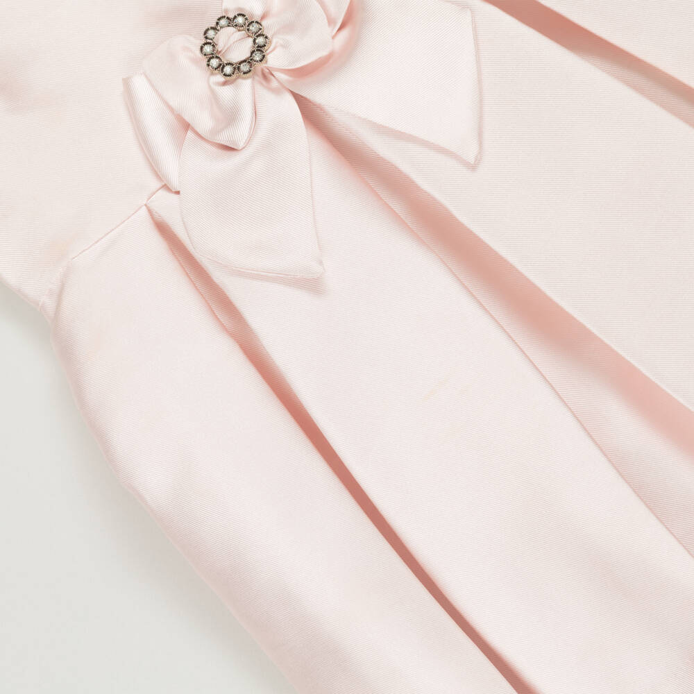 Piccola Speranza-Preloved Girls Pale Pink Satin Collared Dress (36 months) | Childrensalon Outlet