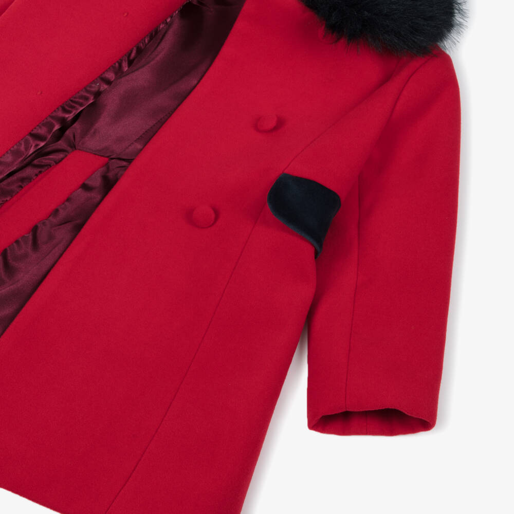 Piccola Speranza-Red Coat | Childrensalon Outlet