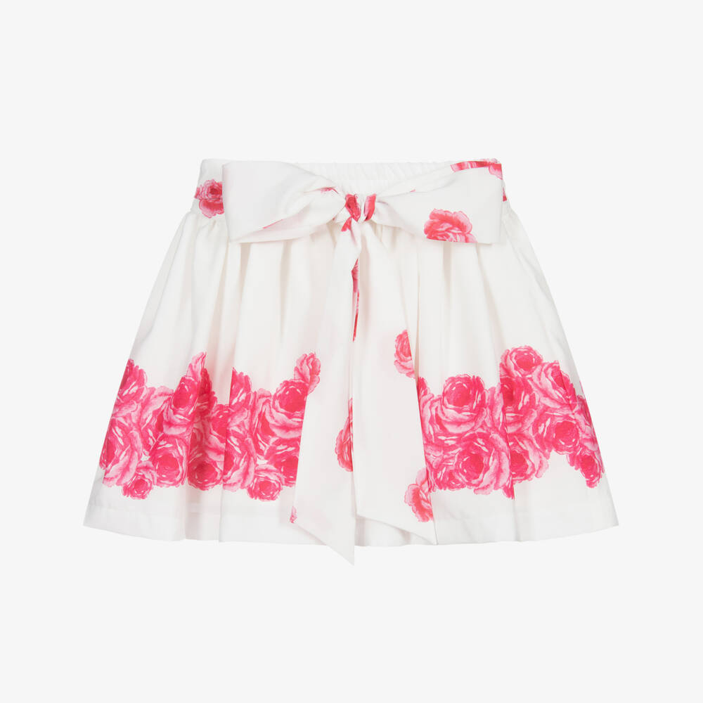 Piccola Speranza-تنورة شيفون لون أبيض و زهري | Childrensalon Outlet