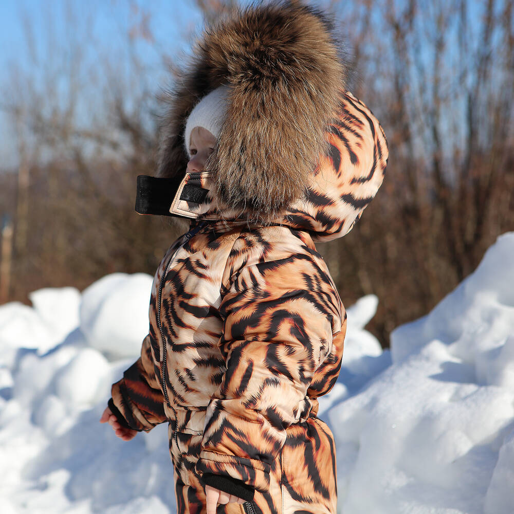 Pilguni Animal Print Baby Snowsuit Childrensalon Outlet