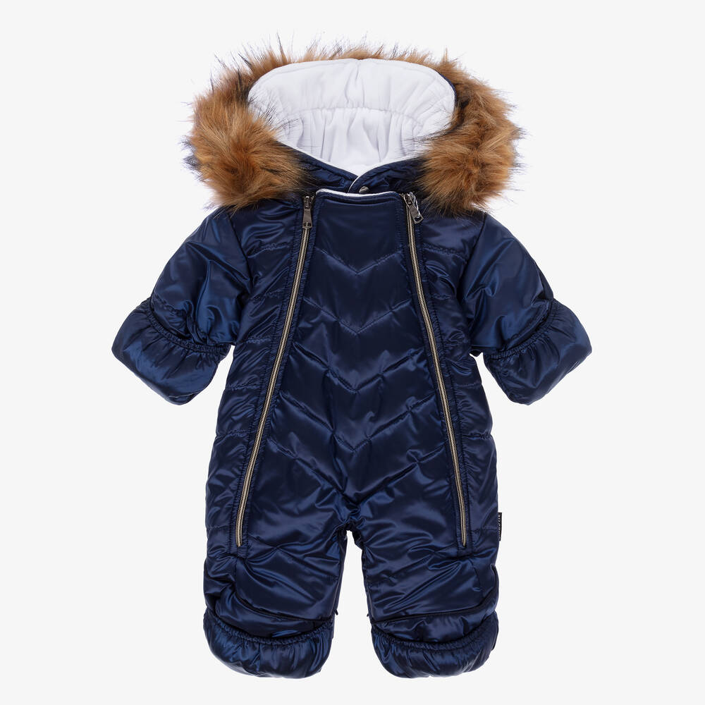 Pilguni-Синий 2-в-1 зимний комбинезон для малышей | Childrensalon Outlet