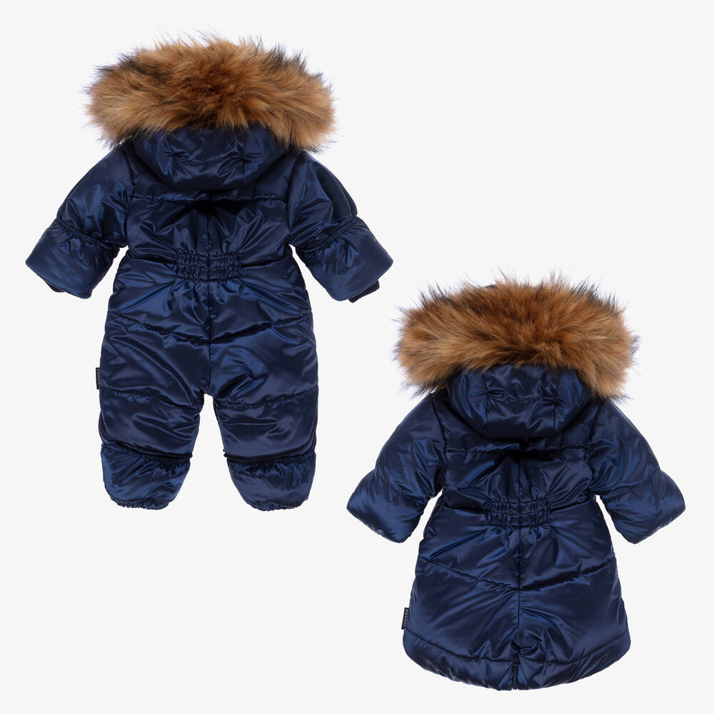 Pilguni-Синий 2-в-1 зимний комбинезон для малышей | Childrensalon Outlet