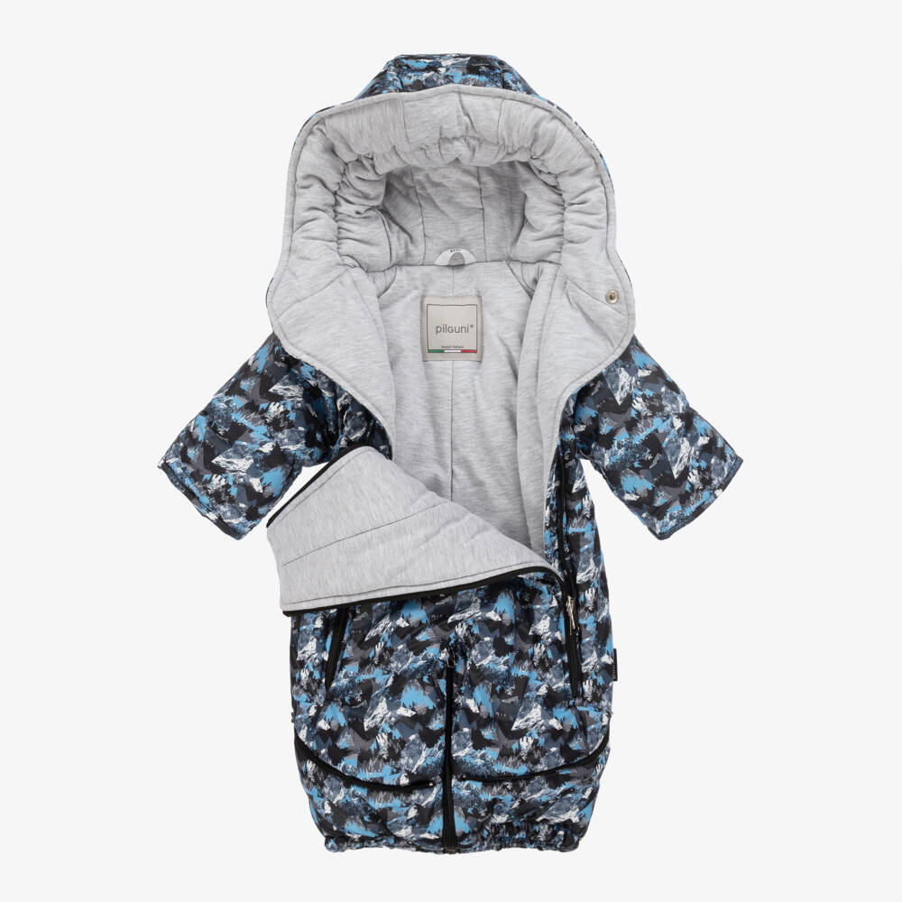 Pilguni-Boys' Alpine Blue 2-in-1 Snowsuit | Childrensalon Outlet