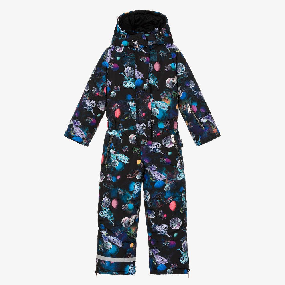 Pilguni - Boys Black Astronaut Snowsuit | Childrensalon