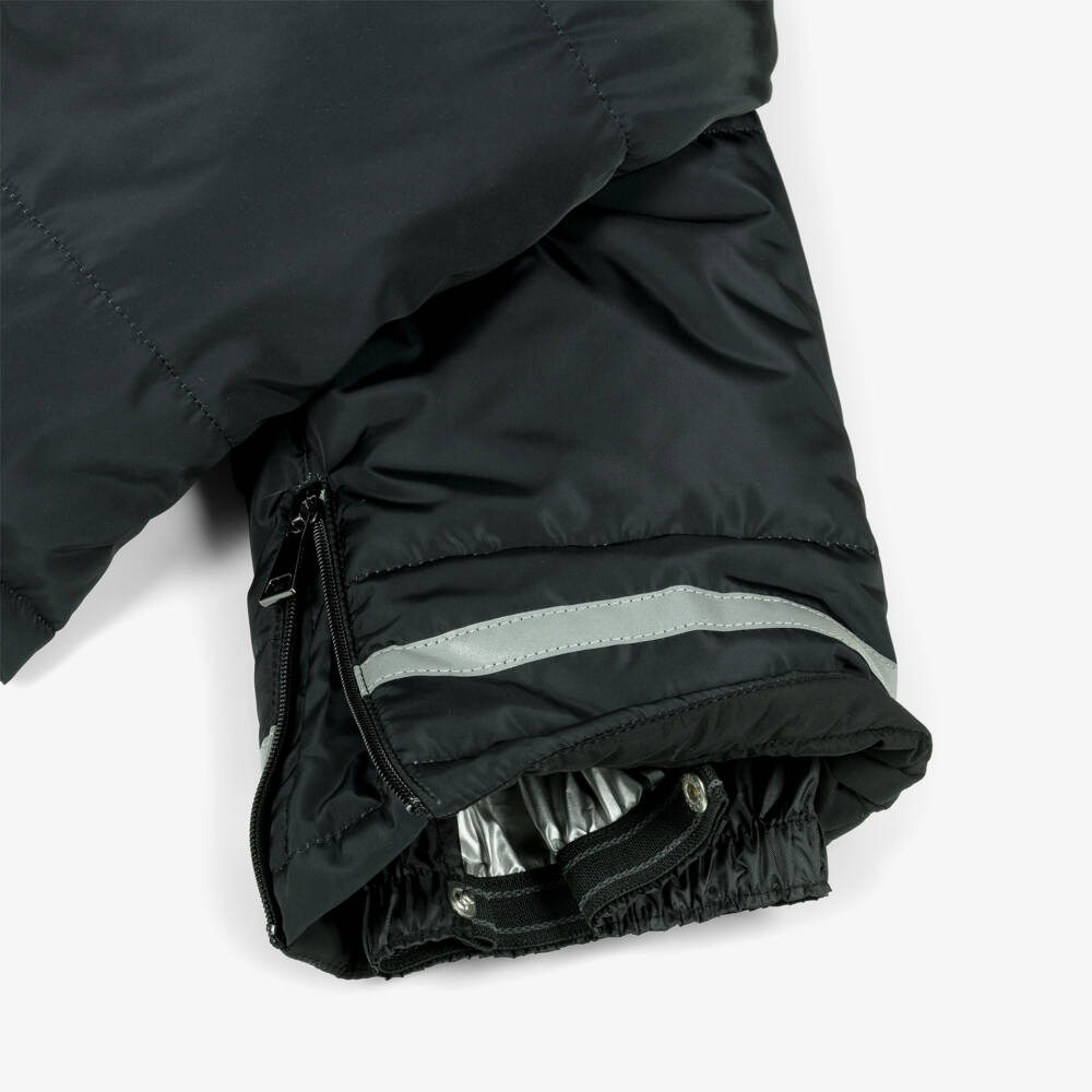 Pilguni-Boys Black Dinosaur Print Snowsuit | Childrensalon Outlet
