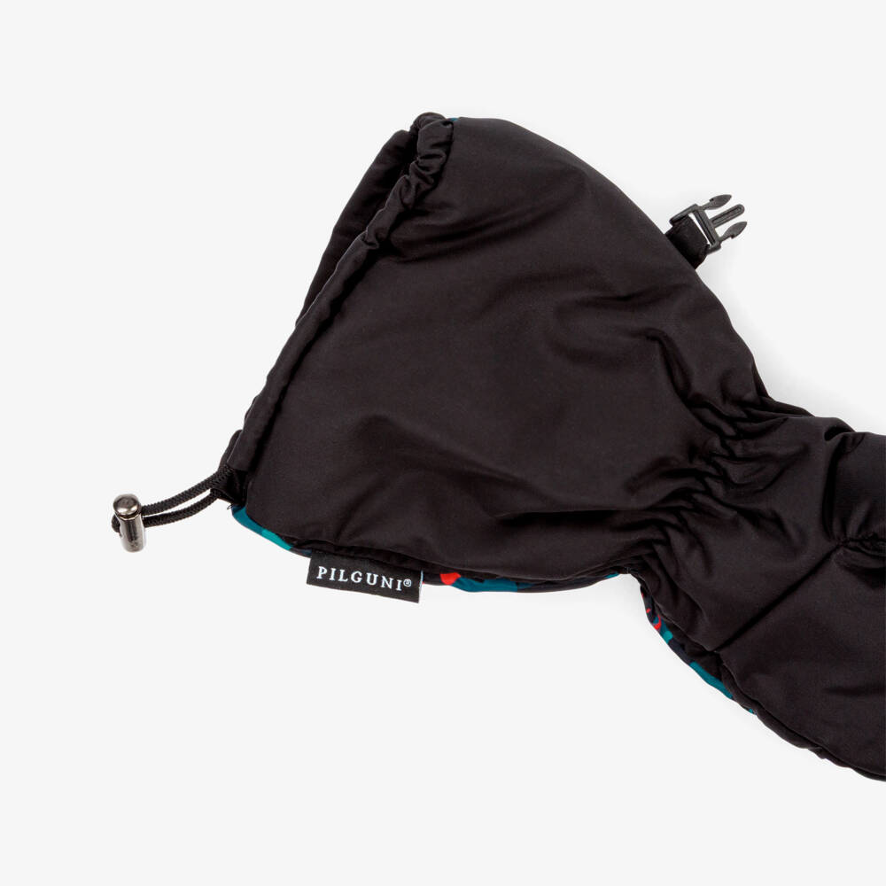 Pilguni-Boys Black Graphic Print Ski Mittens | Childrensalon Outlet
