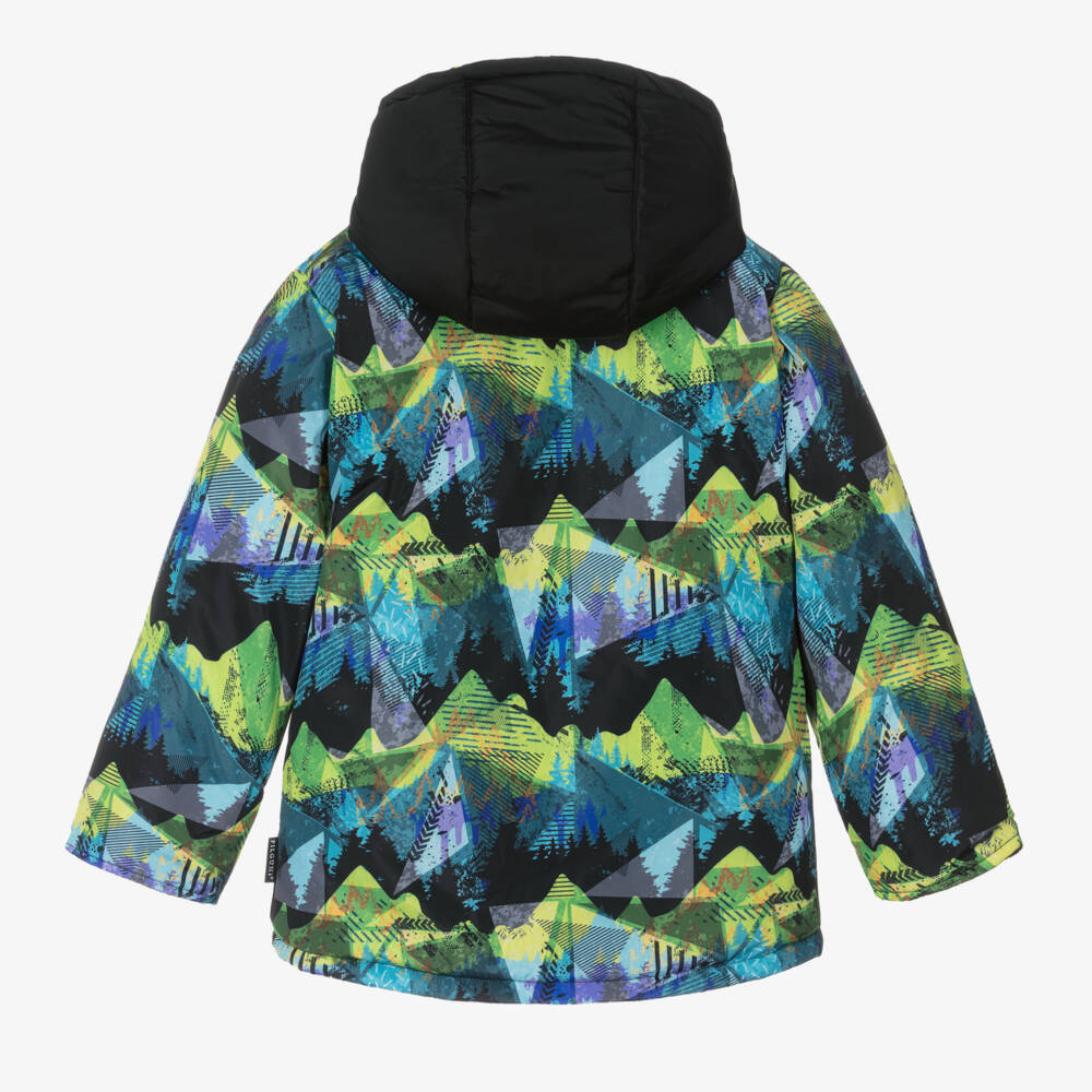 Pilguni-Куртка для мальчиков черная с графическим принтом для катания на лыжах | Childrensalon Outlet