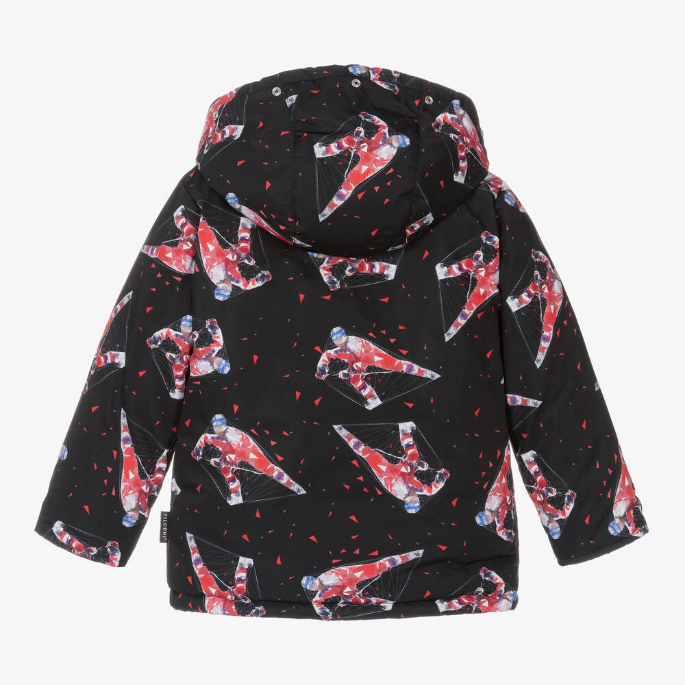 Pilguni-Boys Black & Red Ski Jacket | Childrensalon Outlet