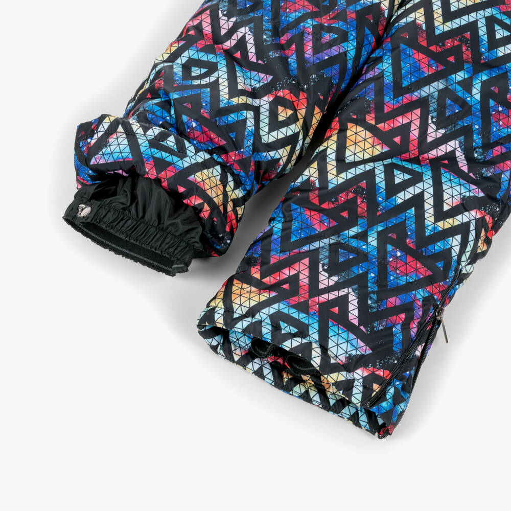 Pilguni-Boys Blue Geometric Triangle Print Snowsuit | Childrensalon Outlet