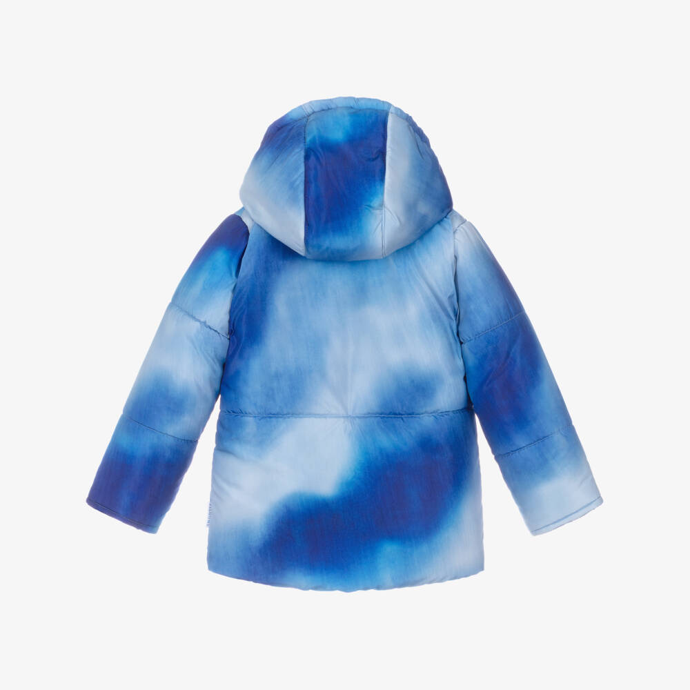 Pilguni-Boys Blue Tie-Dye Technical Ski Jacket | Childrensalon Outlet