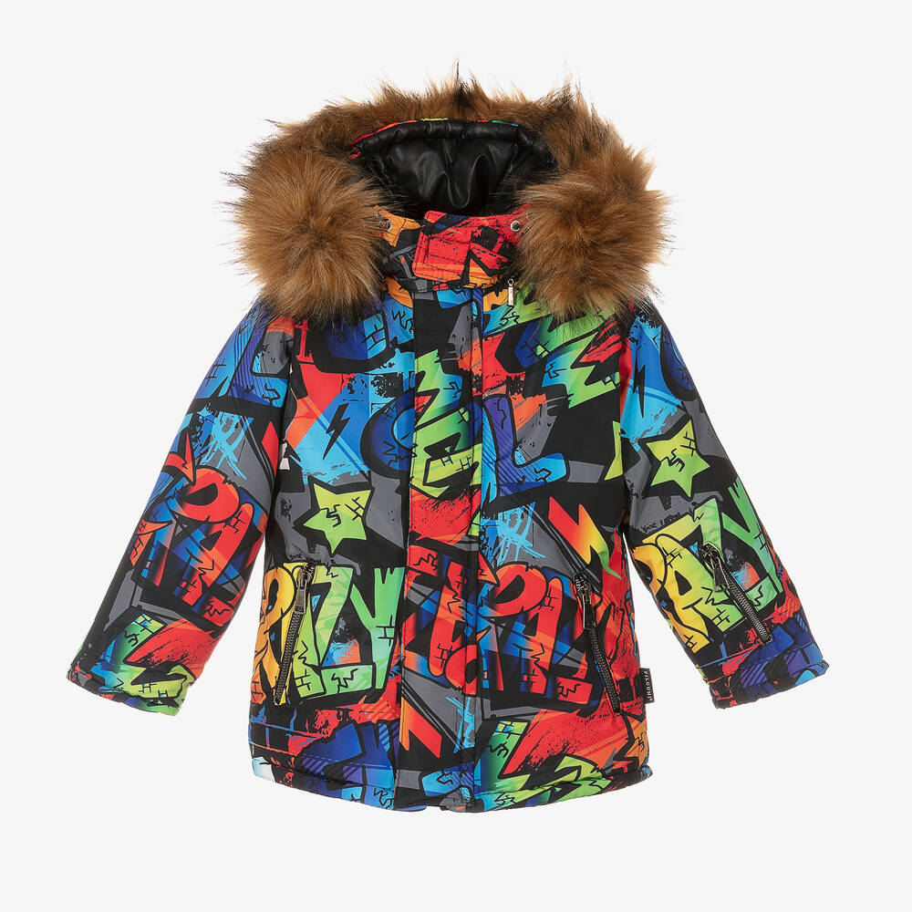 Pilguni - Разноцветная лыжная куртка | Childrensalon