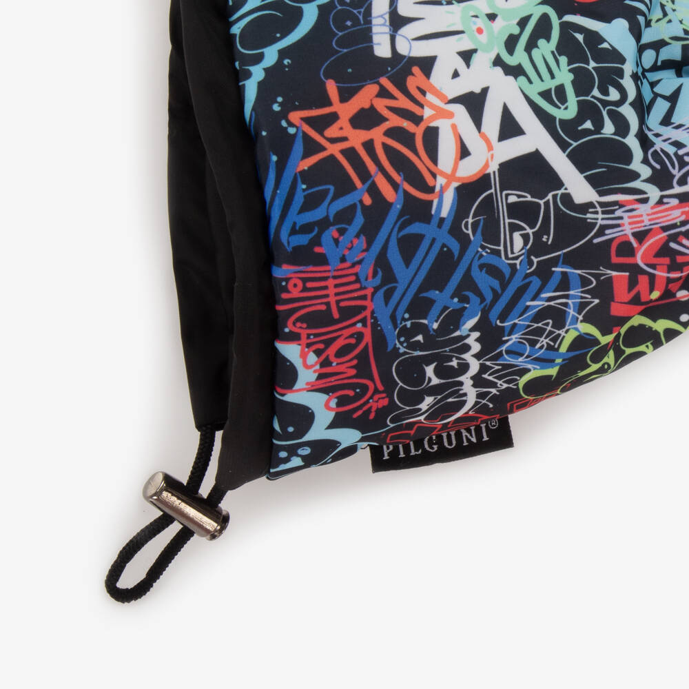 Pilguni-Перчатки для мальчиков с граффити в полуночном стиле для катания на лыжах | Childrensalon Outlet