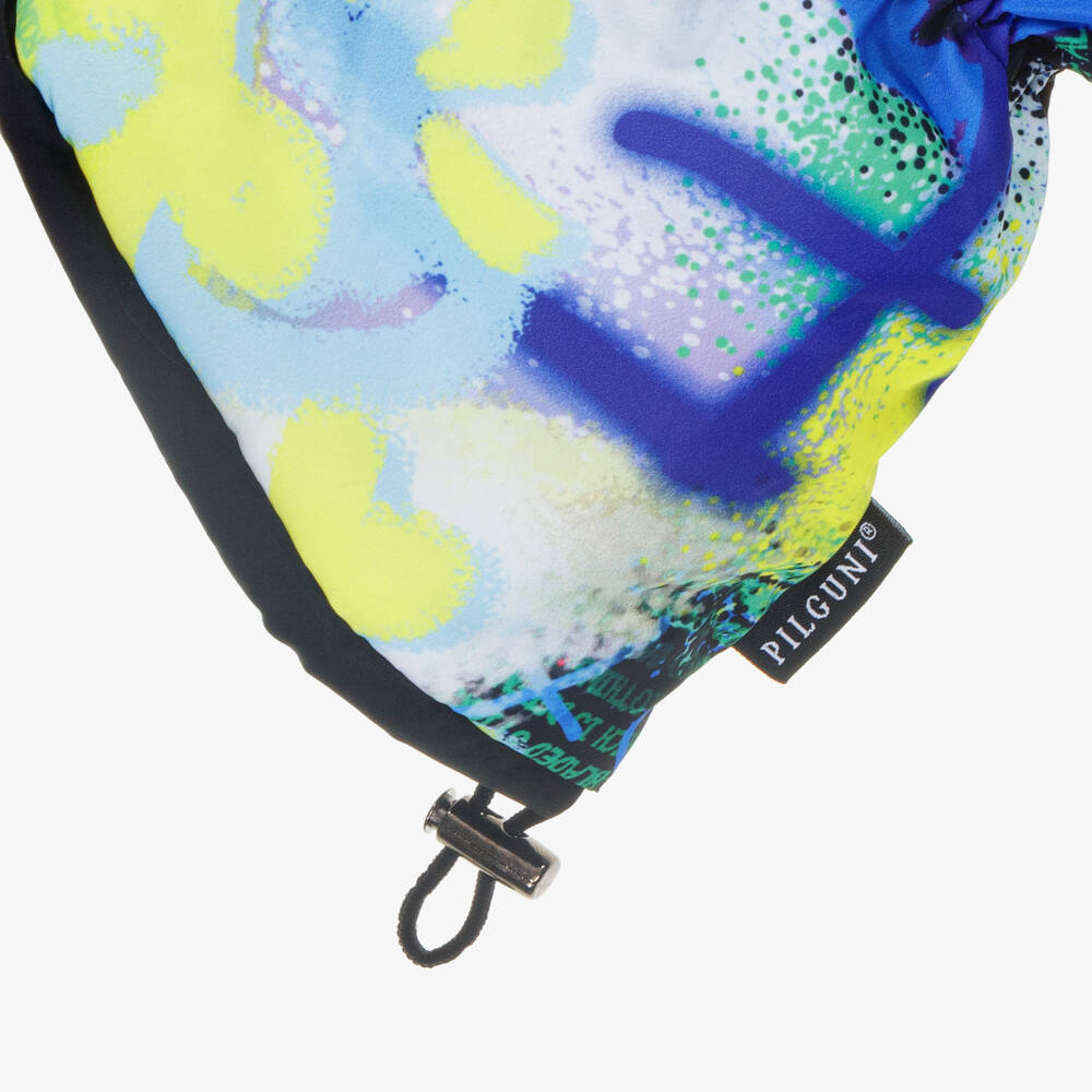 Pilguni-Boys Vibrant Graffiti Ski Gloves | Childrensalon Outlet