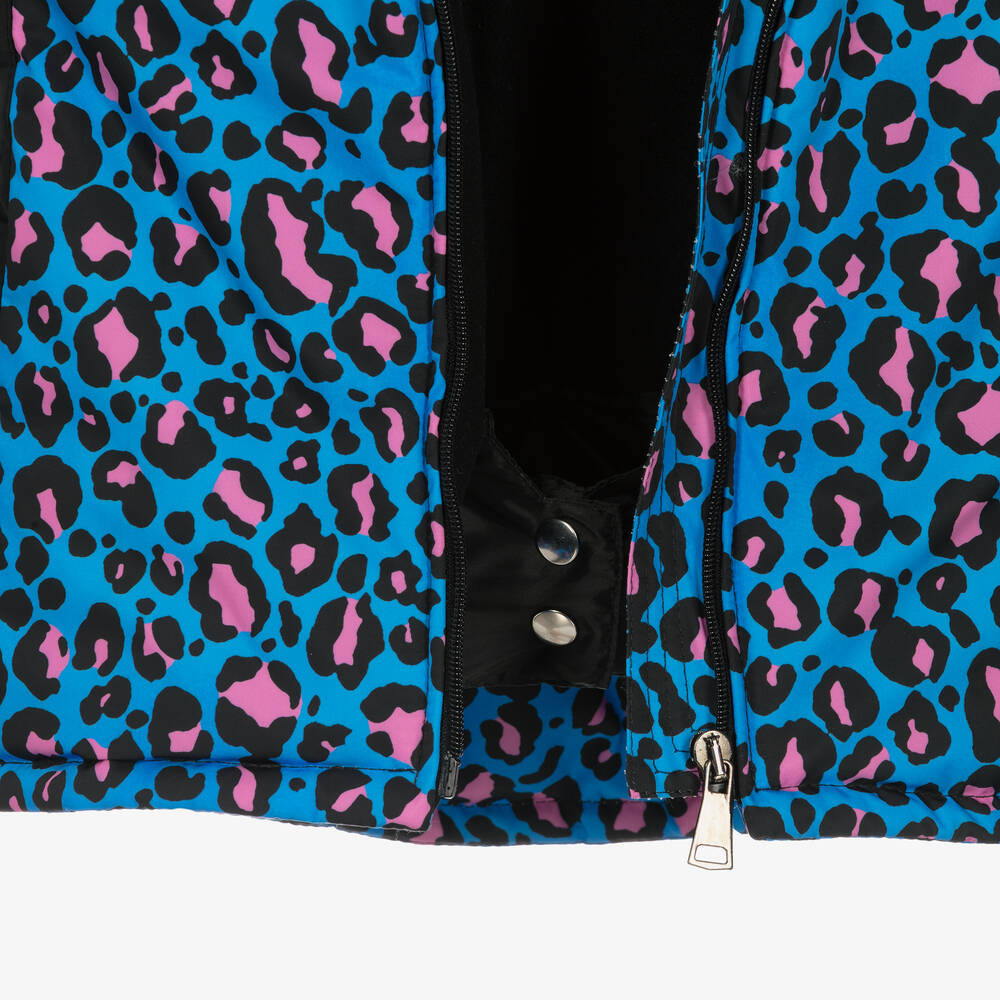 Blue leopard jacket outlet