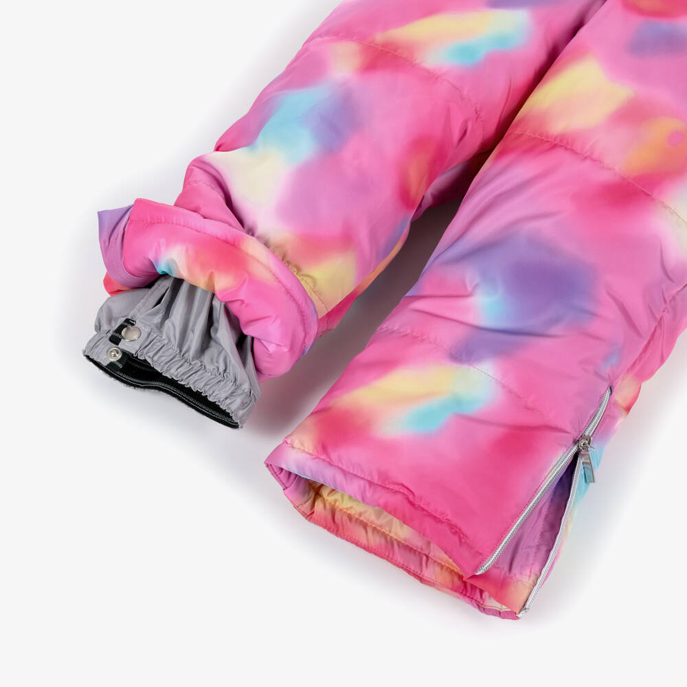 Pilguni-Girls Bright Pink Tie Dye Snowsuit | Childrensalon Outlet