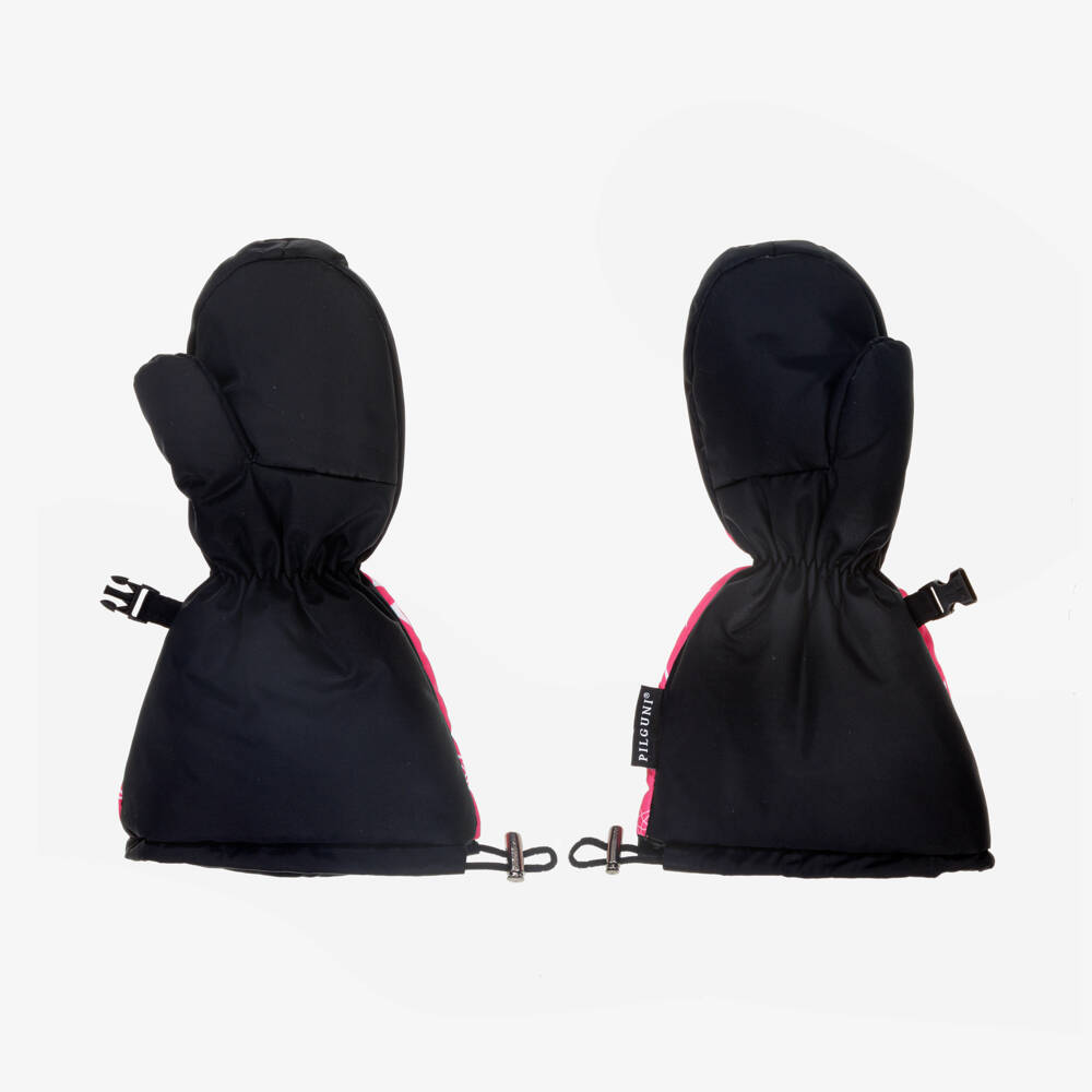 Pilguni-Girls Fuchsia Star Ski Gloves | Childrensalon Outlet