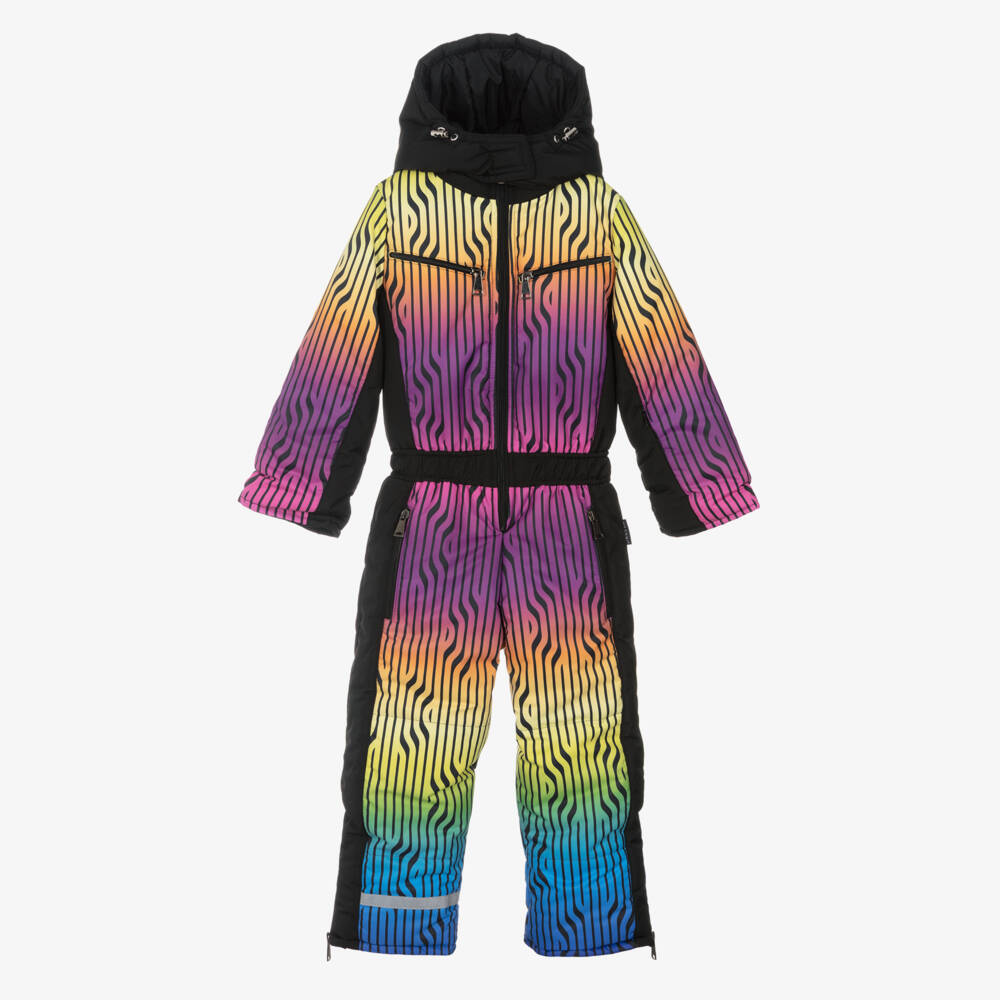 Pilguni-Girls Gradient Black Winter Snowsuit | Childrensalon Outlet