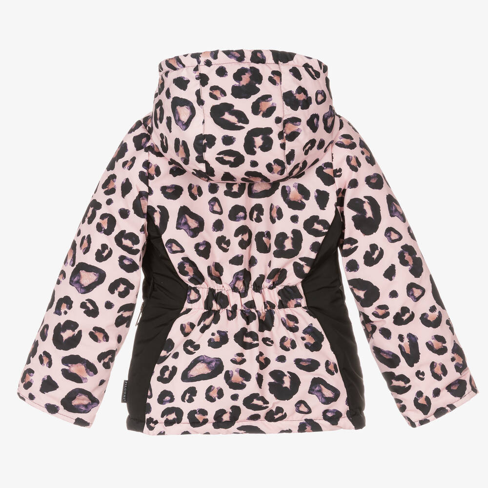 Pilguni Veste de ski rose a imprime leopard Childrensalon Outlet