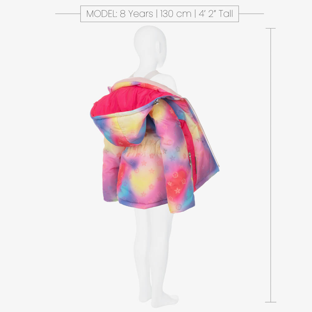 Pilguni-Girls Pink Tie-Dye Technical Ski Jacket | Childrensalon Outlet