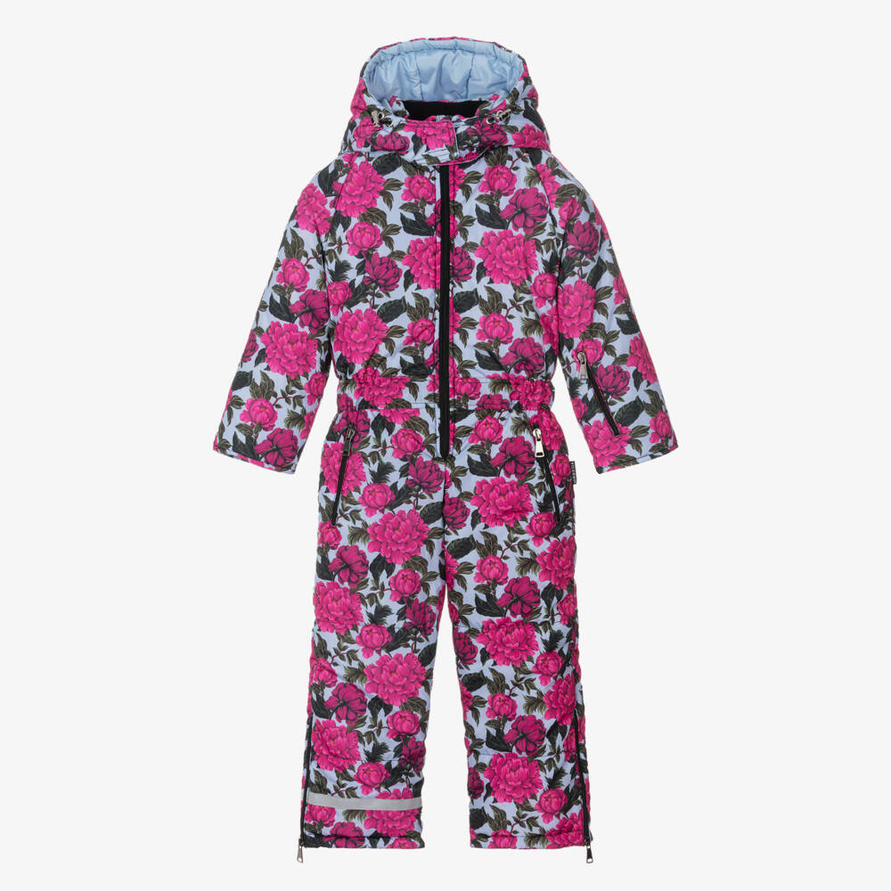 Pilguni-Girls Rosy Bloom Ski Suit | Childrensalon Outlet