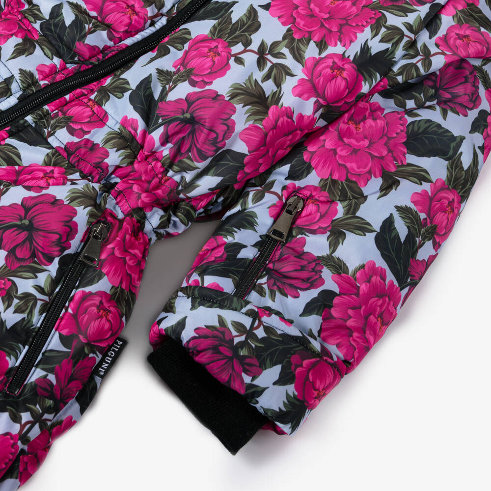 Pilguni-Girls Rosy Bloom Ski Suit | Childrensalon Outlet