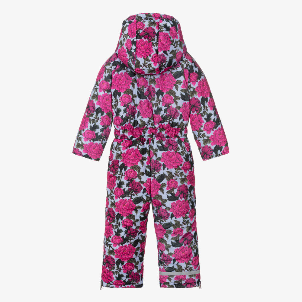 Pilguni-Girls Rosy Bloom Ski Suit | Childrensalon Outlet