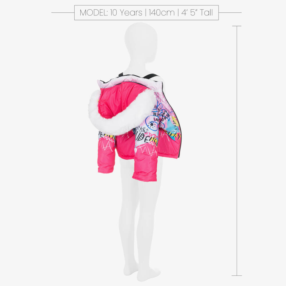 Pilguni-Girls Vibrant Graffiti Ski Coat | Childrensalon Outlet