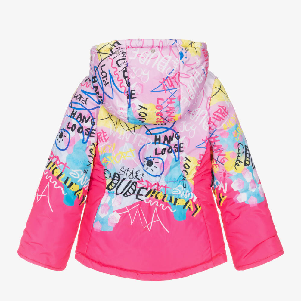 Pilguni-Girls Vibrant Graffiti Ski Coat | Childrensalon Outlet