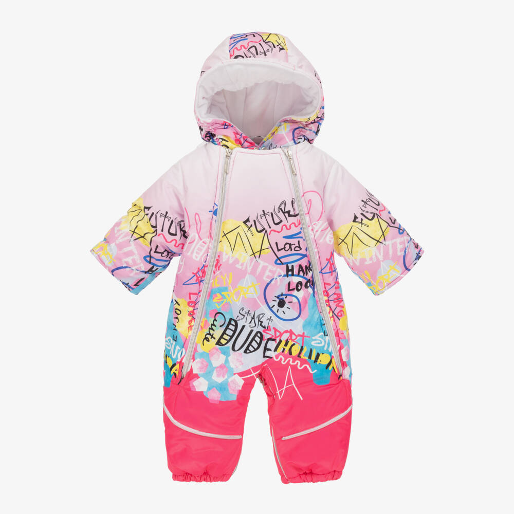 Pilguni-Яркий розовый 2-в-1 комбинезон для девочек | Childrensalon Outlet
