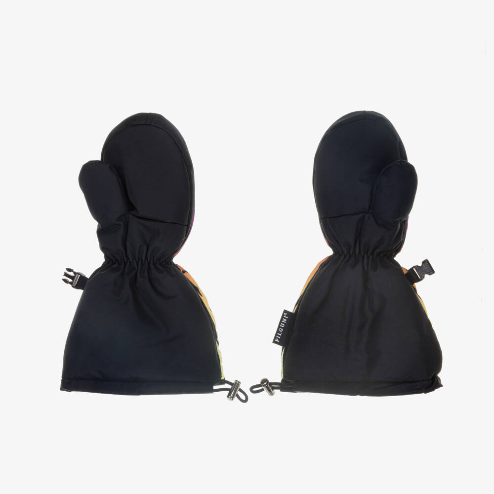 Pilguni-Girls Vibrant Stripe Ski Gloves | Childrensalon Outlet