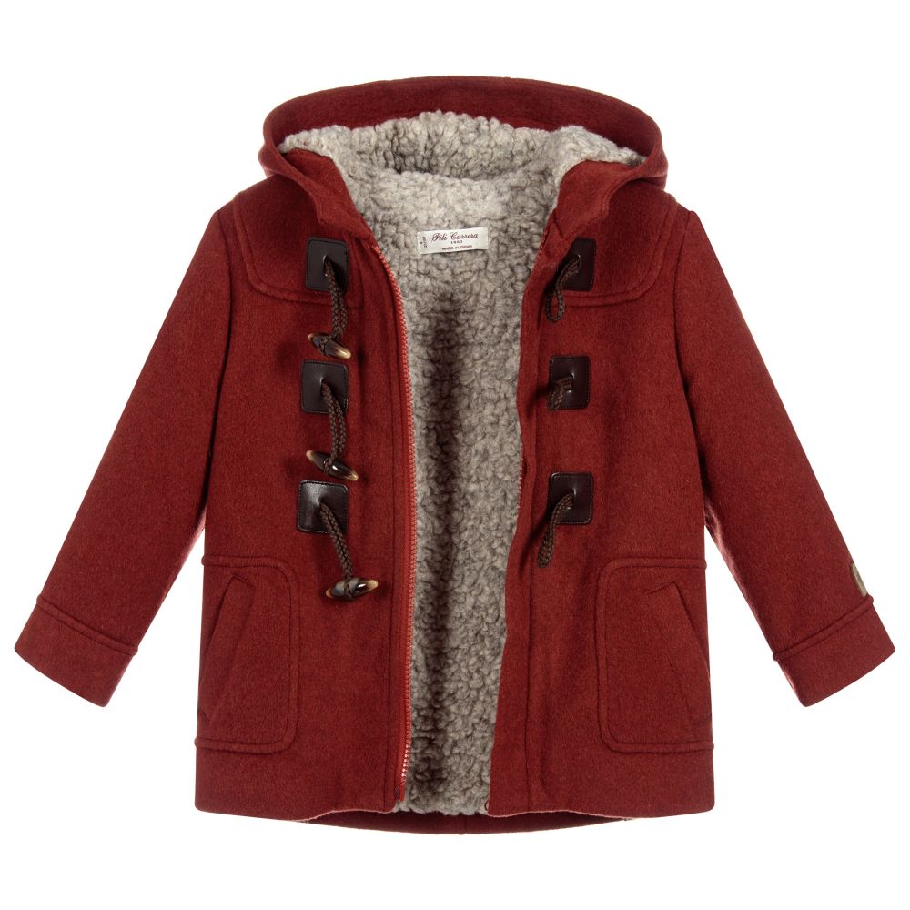 Petrificar idea Virgen Pili Carrera - Boys Brown Duffle-coat | Childrensalon Outlet