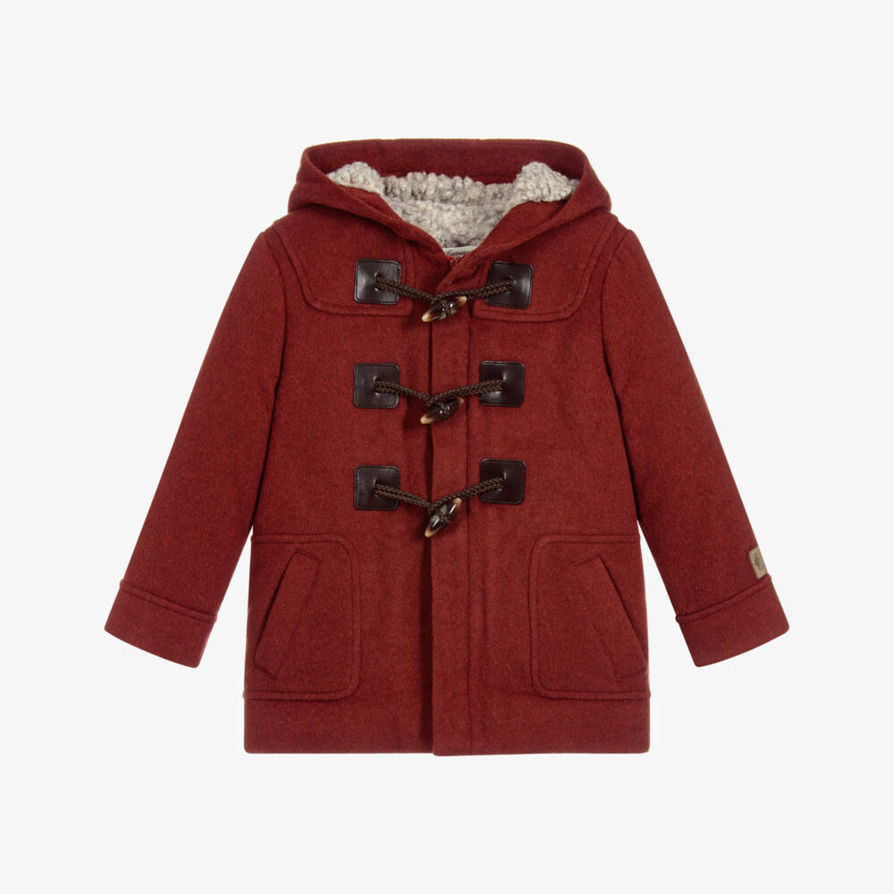 Pili Carrera-Boys Brown Duffle-coat | Childrensalon Outlet