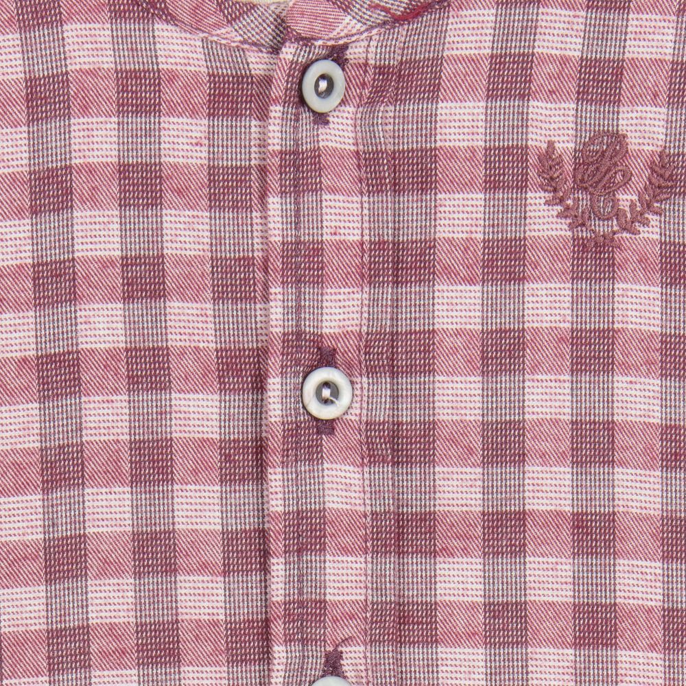 Pili Carrera-Boys Check Cotton Shirt | Childrensalon Outlet