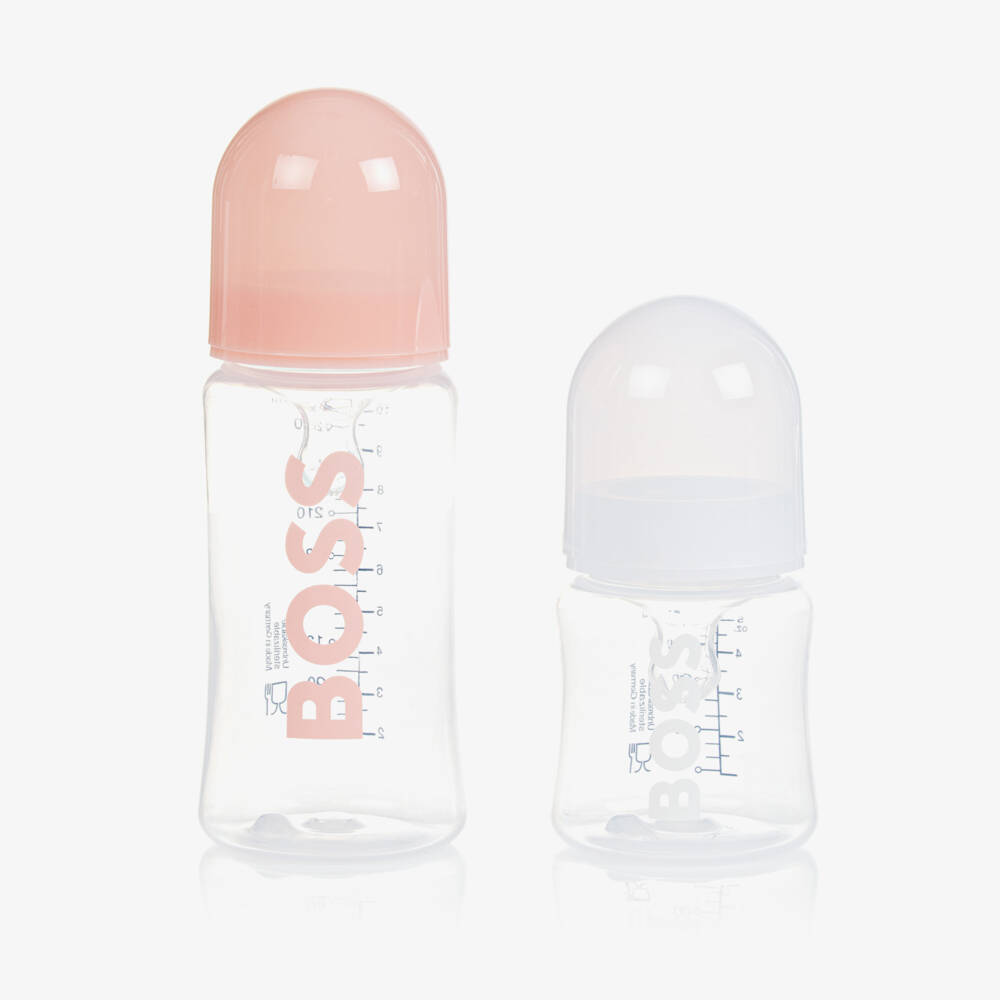 BOSS-Pink Baby Bottles (2 Pack) | Childrensalon Outlet
