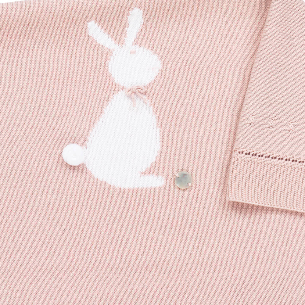 Artesanía Granlei-Pink Bunny Baby Blanket (82cm) | Childrensalon Outlet