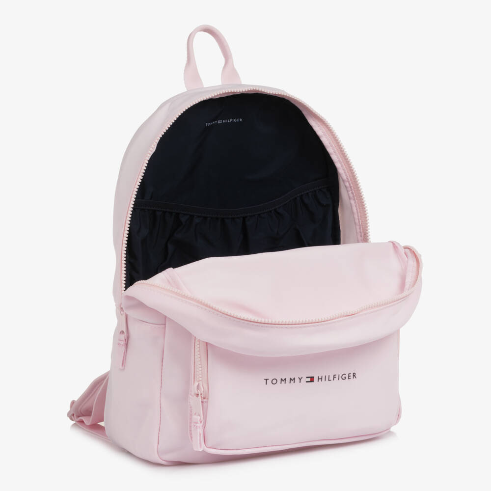 Tommy Hilfiger-Pink Canvas Backpack (37cm) | Childrensalon Outlet
