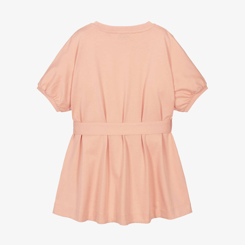 Burberry-Pink Check Tape Dress | Childrensalon Outlet