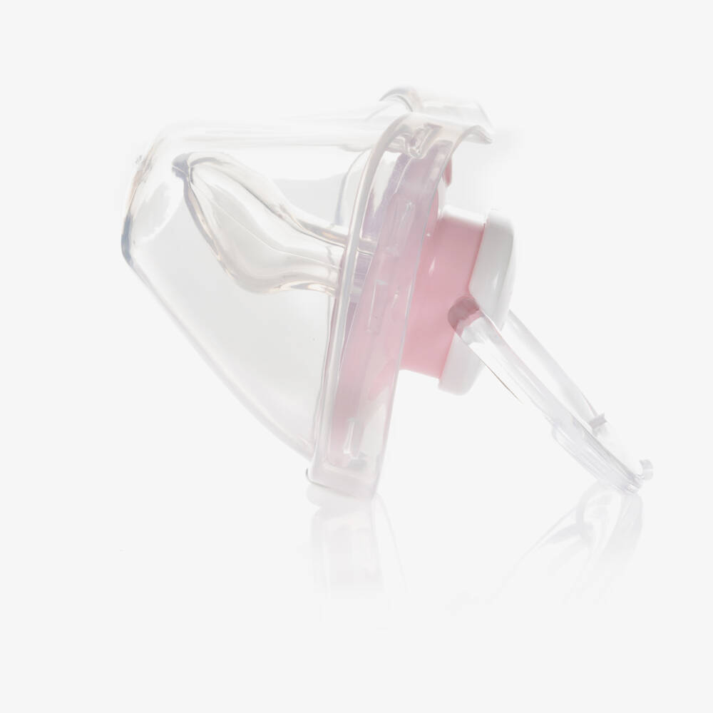 Emporio Armani-Pink Dummy & Clip Set | Childrensalon Outlet