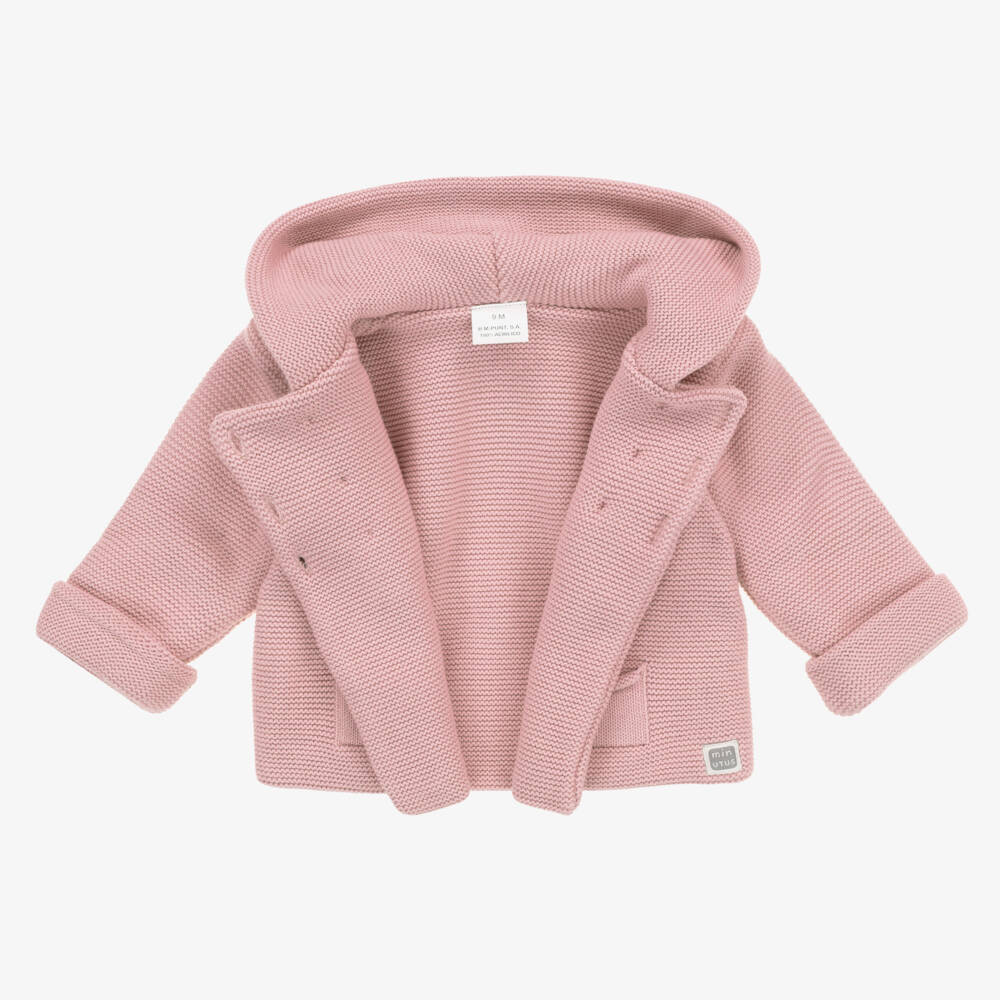 Minutus-Pink Hooded Pram Coat & Trouser Set | Childrensalon Outlet