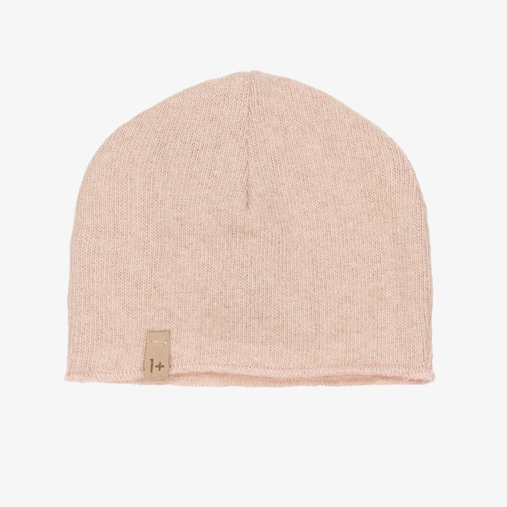 1 + in the family-Pink Knitted Baby Hat | Childrensalon Outlet