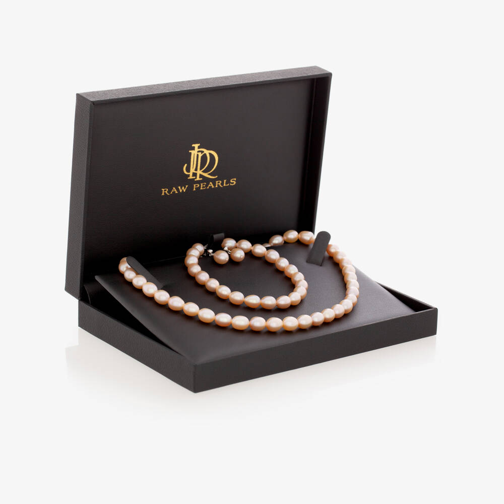 Raw Pearls-Pink Pearl Jewellery Set | Childrensalon Outlet
