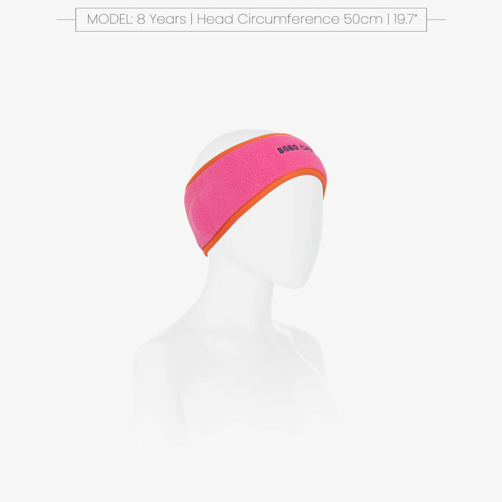 Bobo Choses-Pink Polar Fleece Ski Headband | Childrensalon Outlet