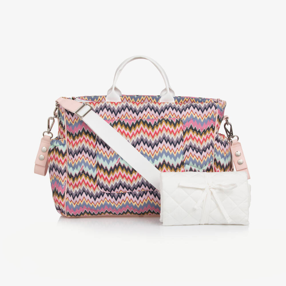 Missoni-Pink & Purple Zigzag Changing Bag (50cm) | Childrensalon Outlet