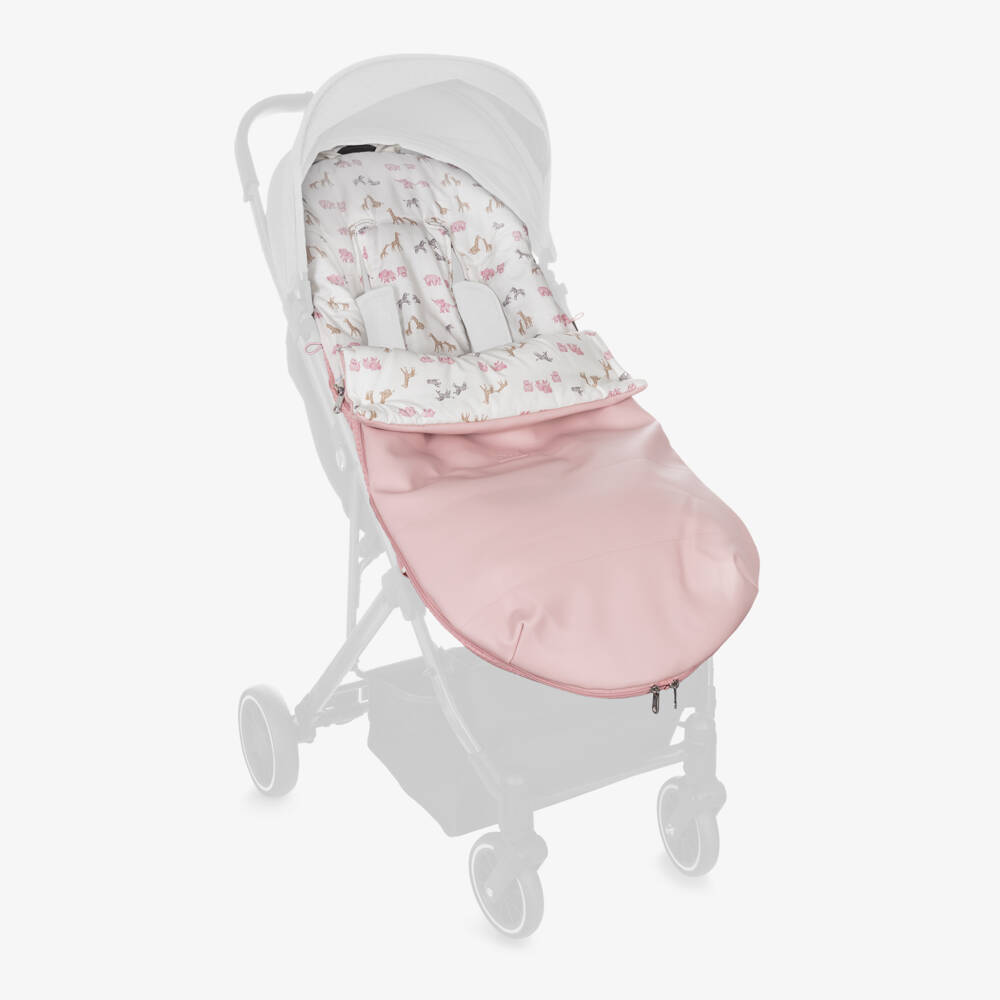 Mayoral Для новорожденных-Pink Safari Animal Print Footmuff (100cm) | Childrensalon Outlet