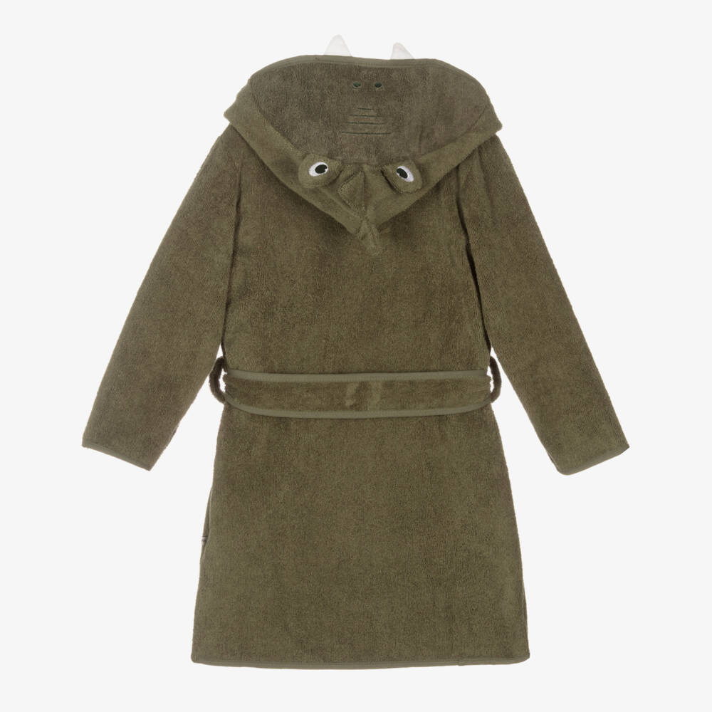 Pippi-Уютный хлопковый халат хаки для мальчиков | Childrensalon Outlet