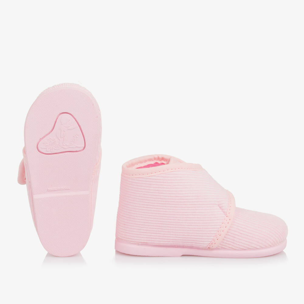 Pisamonas-شبشب مخملي وردي دافئ للبنات | Childrensalon Outlet