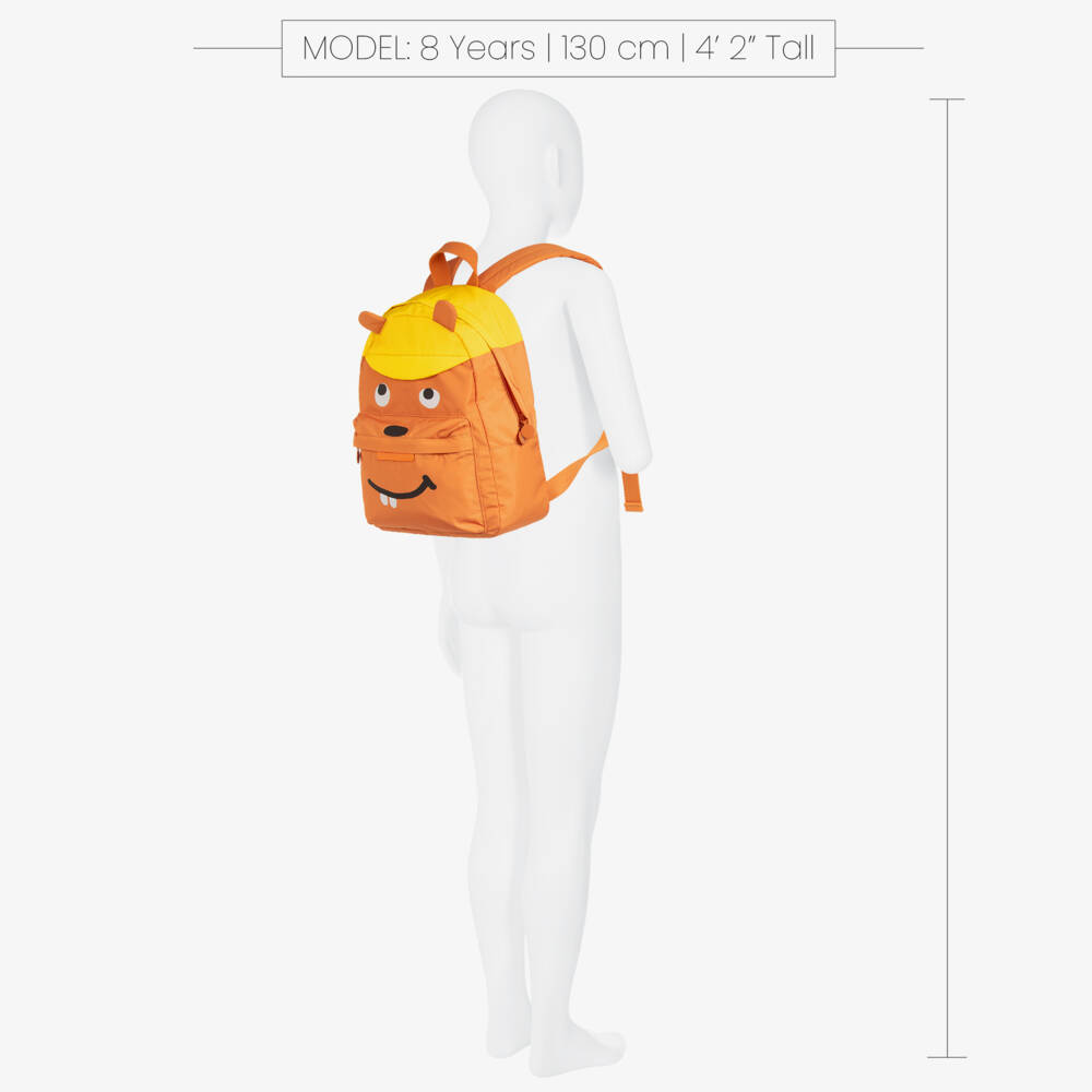 Stella McCartney Kids-Playful Orange Squirrel Backpack (30cm) | Childrensalon Outlet