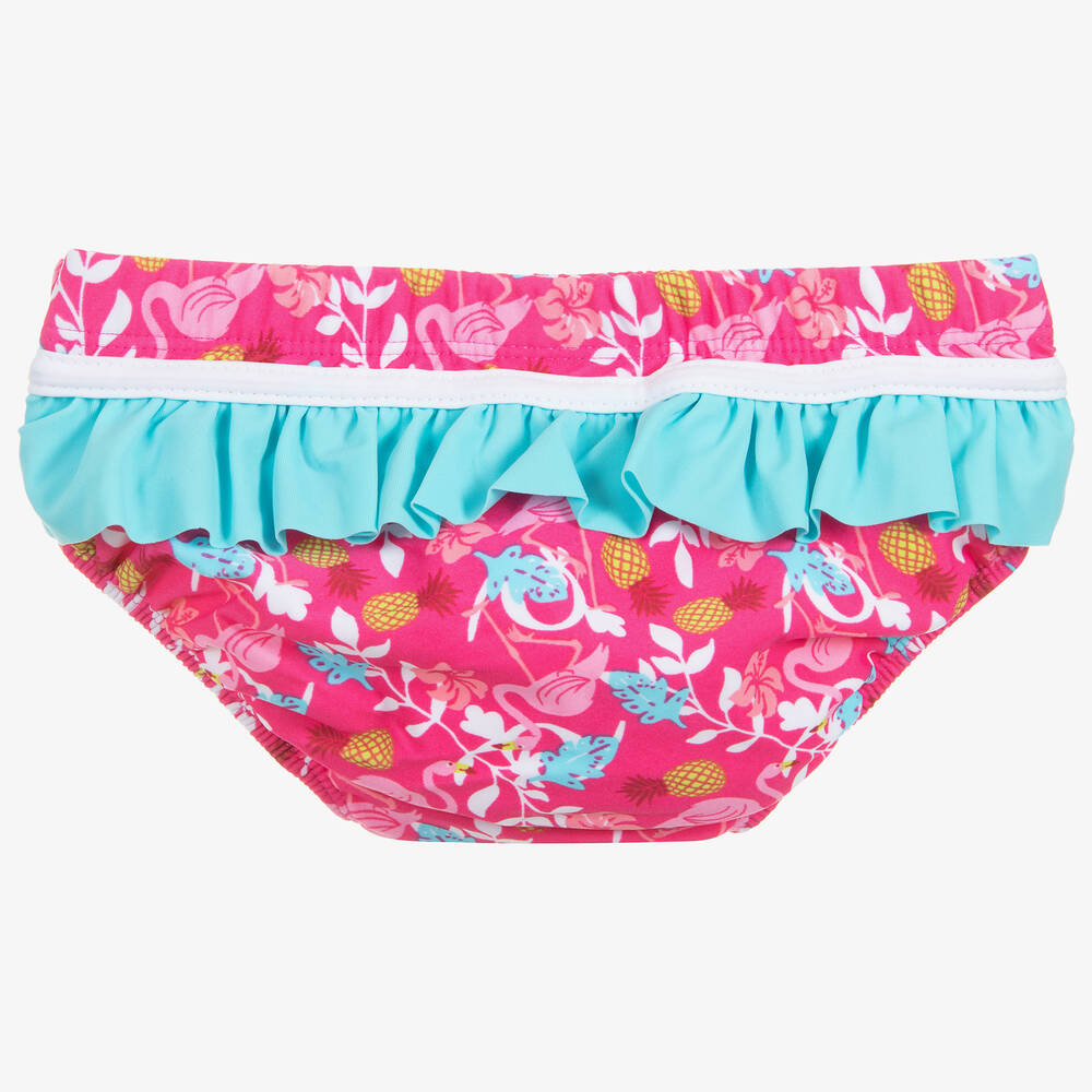 Playshoes-Розовые купальники с фламинго для малышек | Childrensalon Outlet