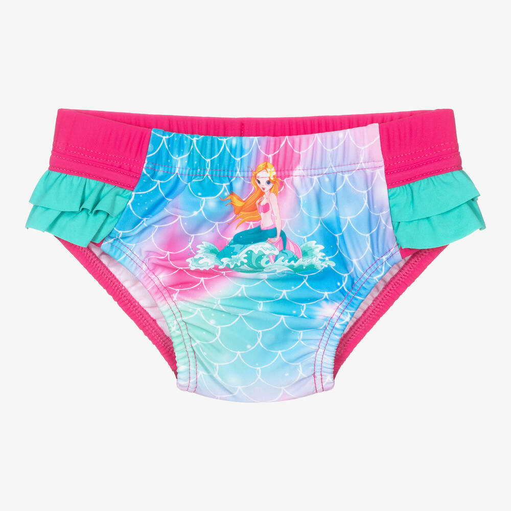 Playshoes - Culotte de bain rose sirène bébé fille | Childrensalon