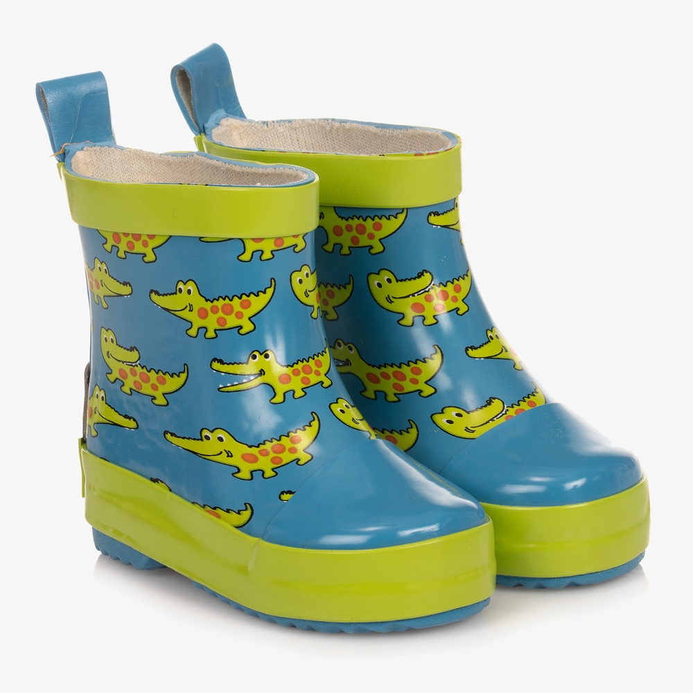 Playshoes-Blue Crocodile Rain Boots | Childrensalon Outlet